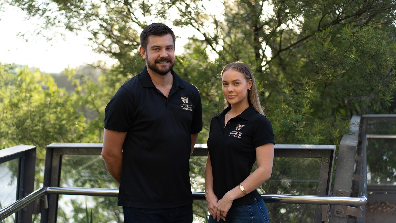 Matt and Bella, owners of Queensland Window Coverings